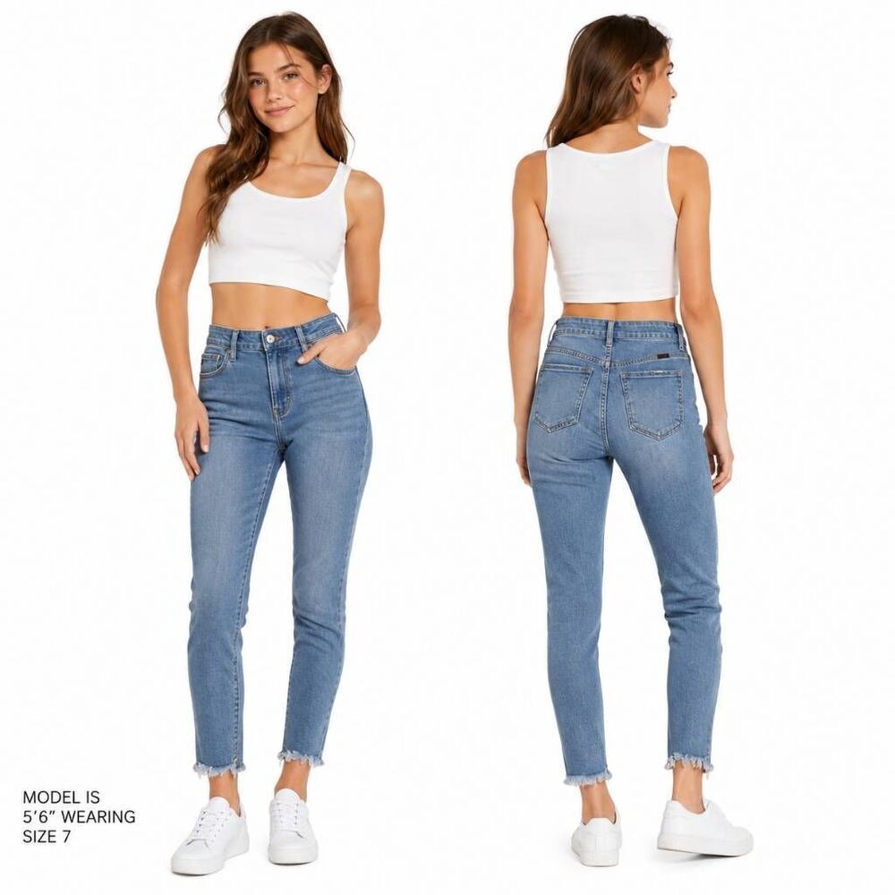 KanCan Signature Raw Hem Skinny 7/27